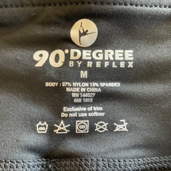 90 Degree by Reflex Capri Leggings. Size M Black - Picture 4 of 6